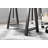 Adjustable Height Mixed Media Desk With Storage Shelves And Urban Farmhouse Design