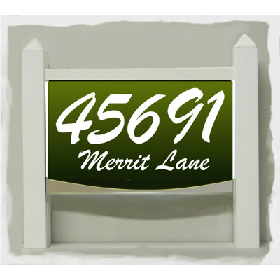 Enseigne d’adresse à del moderne avec un transformateur enfichable