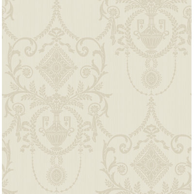 Seabrook Designs Metallic Golden Chantilly Chandelier Unpasted Wallpaper