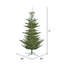 Alberta Green Spruce Artificial Christmas Tree with Warm White Lights with LED-259148129