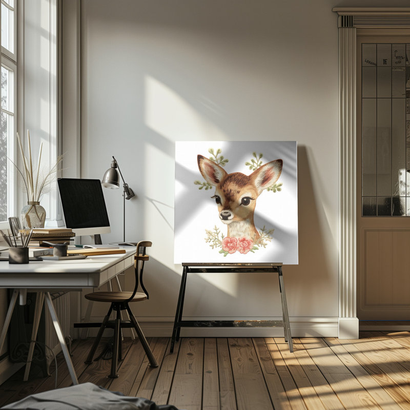 "Christmas 6", art mural sur toile tendue, H 16 po x l 16 po