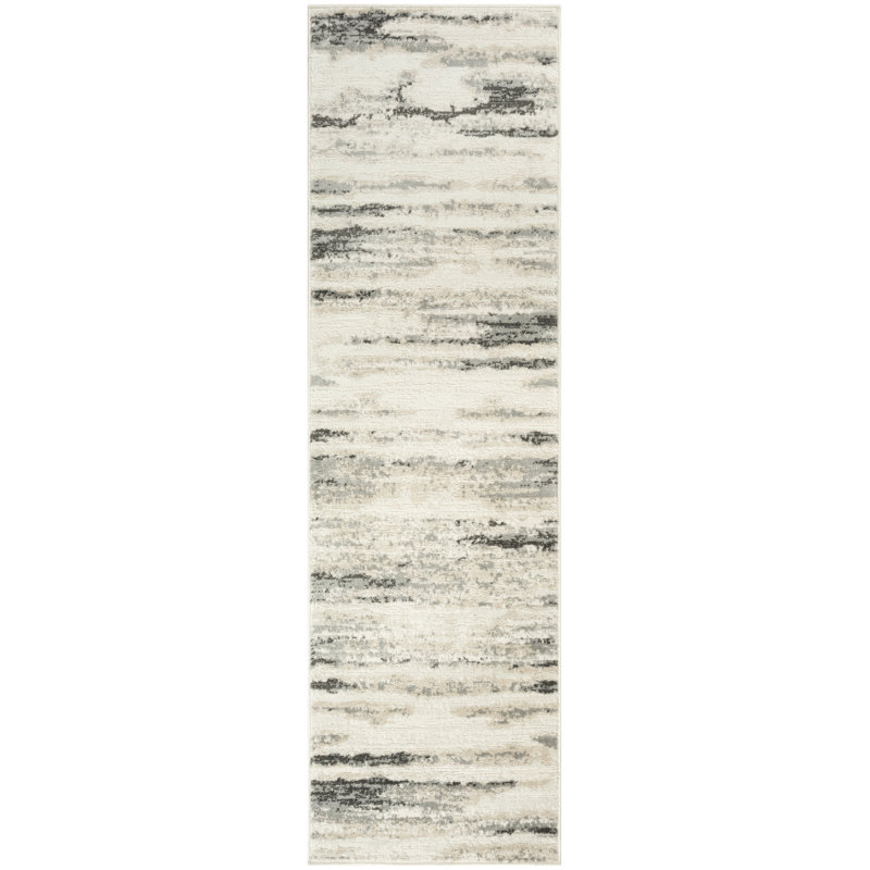 Wrought Studio™ Casson Grey Multicolor Modern Indoor Rug, Runner 2'2" x 7'6"