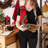 Cotton Plaid Waffle Kitchen Towel Linen Set