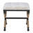 Pippa 24" W Striped Cotton Accent Stool