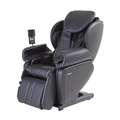 Faux Leather Heated Massage Chair with Ottoman