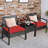 Pendrick 2 - Person Patio Conversation Sets with Cushions-1884512784