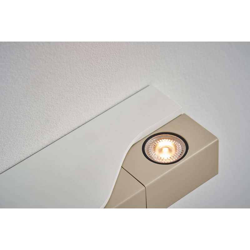 WÚ 1 - Light Armed Sconce, Oatmeal/Matte White