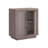 Storage Cabinet With Functional Design, Medium Gray Finish