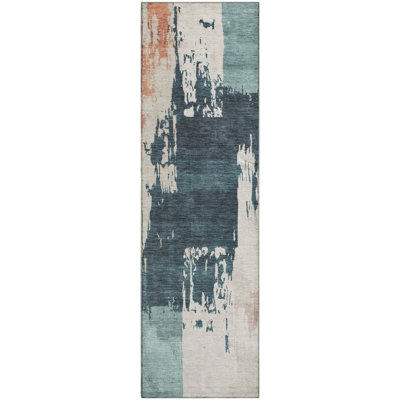 Premium Machine Washable Mayfield AMF2347 Abstract Rug