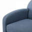 Fauteuil d'appoint rembourré en tonneau pivotant à 360 degrés moderne bleu doux pour le salon-1616381502