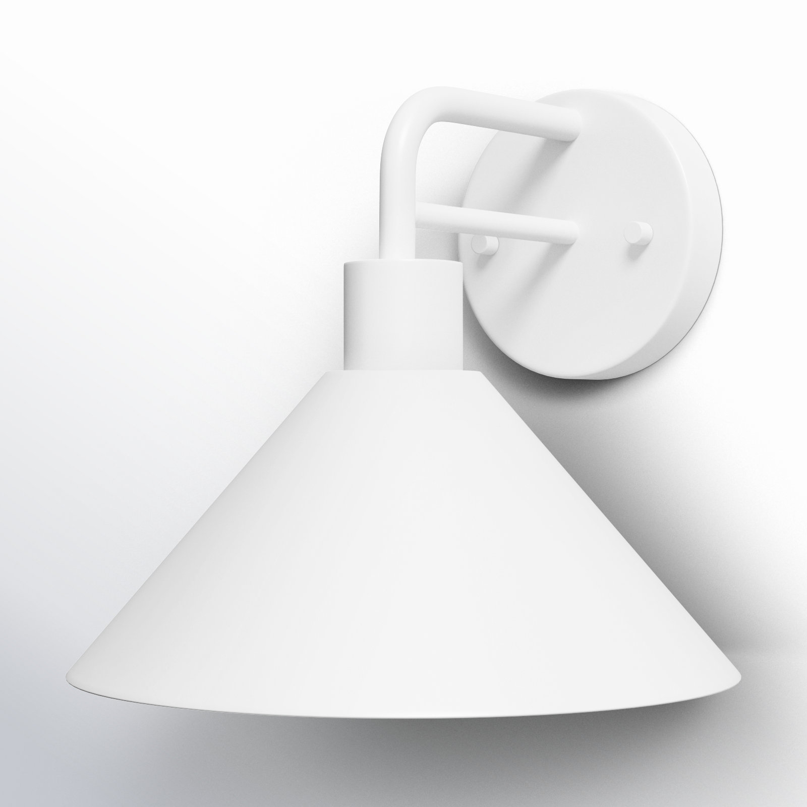 Fayra 1 - Light Industrial Wall Sconce, White