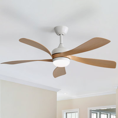 Ventilateur de plafond standard à 5 pales avec télécommande et lumière DEL Damecia