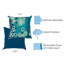 Coussin intérieur / extérieur Liora Manne Visions IV Sunken Treasure Aqua