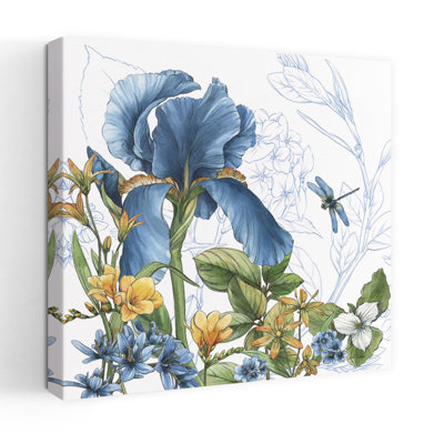 Blue Botanica Iv Contemporary Floral Art