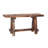 Wooden Garden Patio Bench With Retro Etching, Cappuccino Brown
