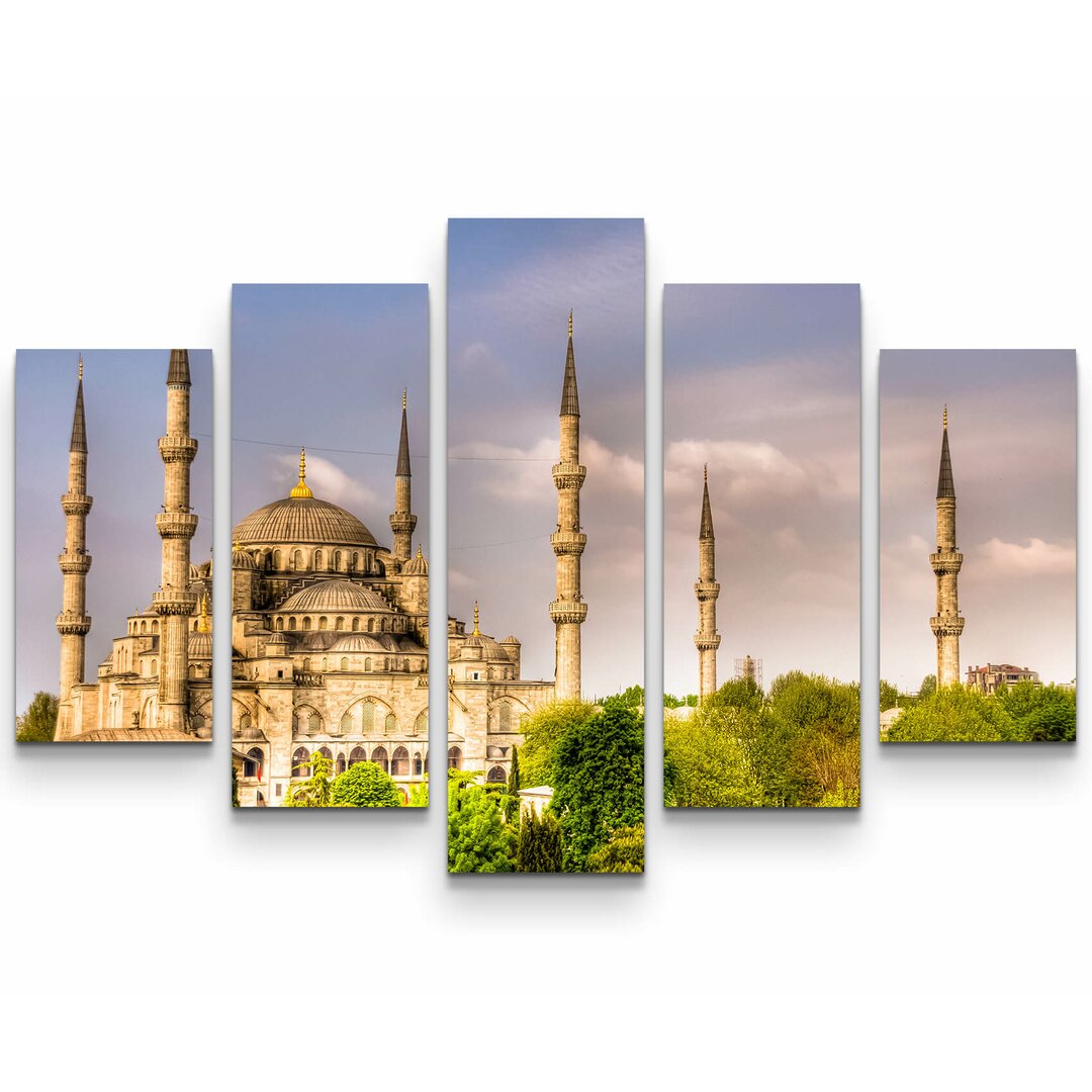 5-tlg. Leinwandbilder-Set Blaue Moschee - Istanbul