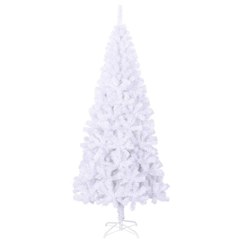 Grand arbre de Noël en PVC blanc