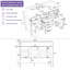 Ensemble de meuble-lavabo avec 4 tiroirs 2 portes et tablettes réglables Highworth-2055598056