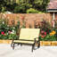 Banc oscillant d'extérieur pour 2 personnes Outsunny