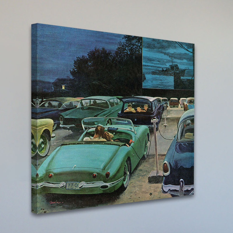 Reproduction d'art sur toile tendue, H 32 po x l 32 po