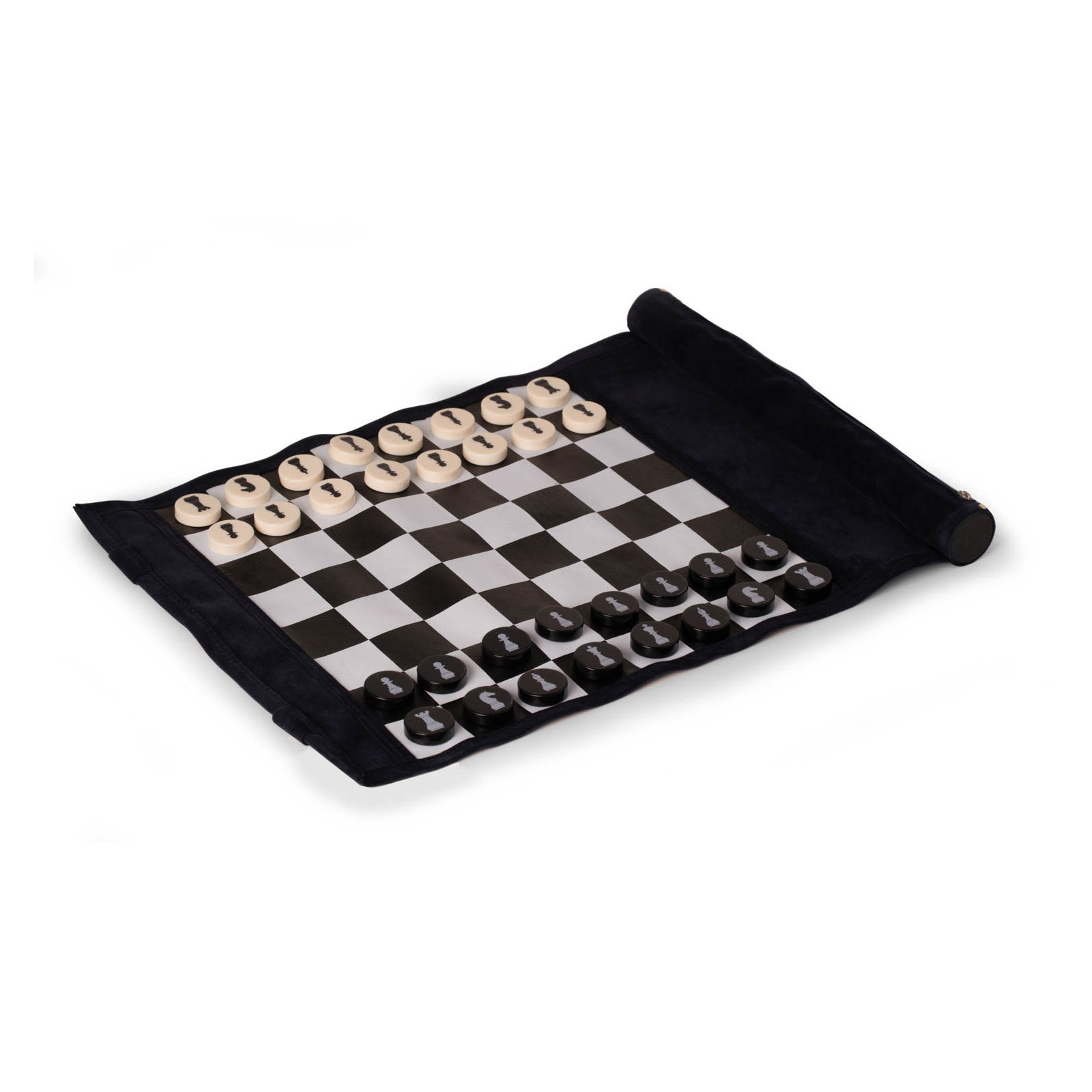 Handmade 17" Chess Table, Black