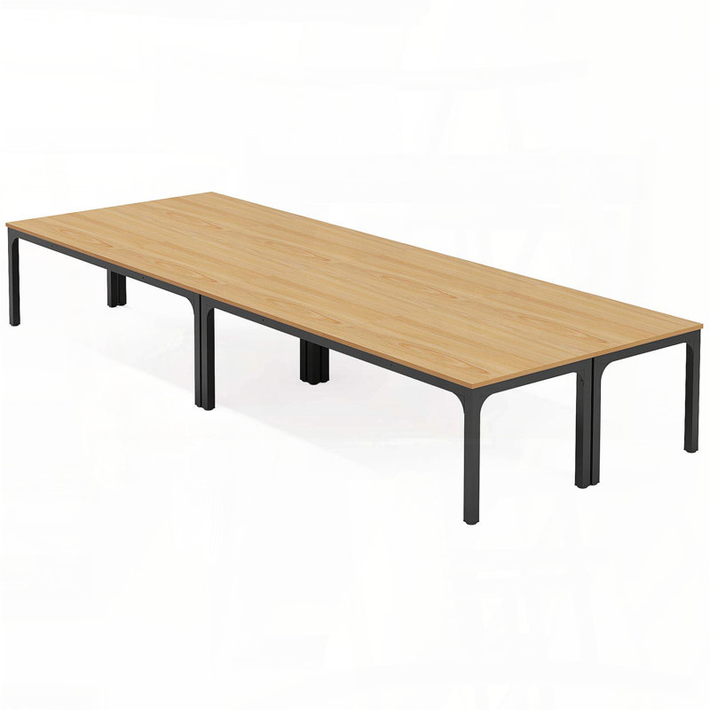 78'' Large Light Walnut Dining Table for 6-8