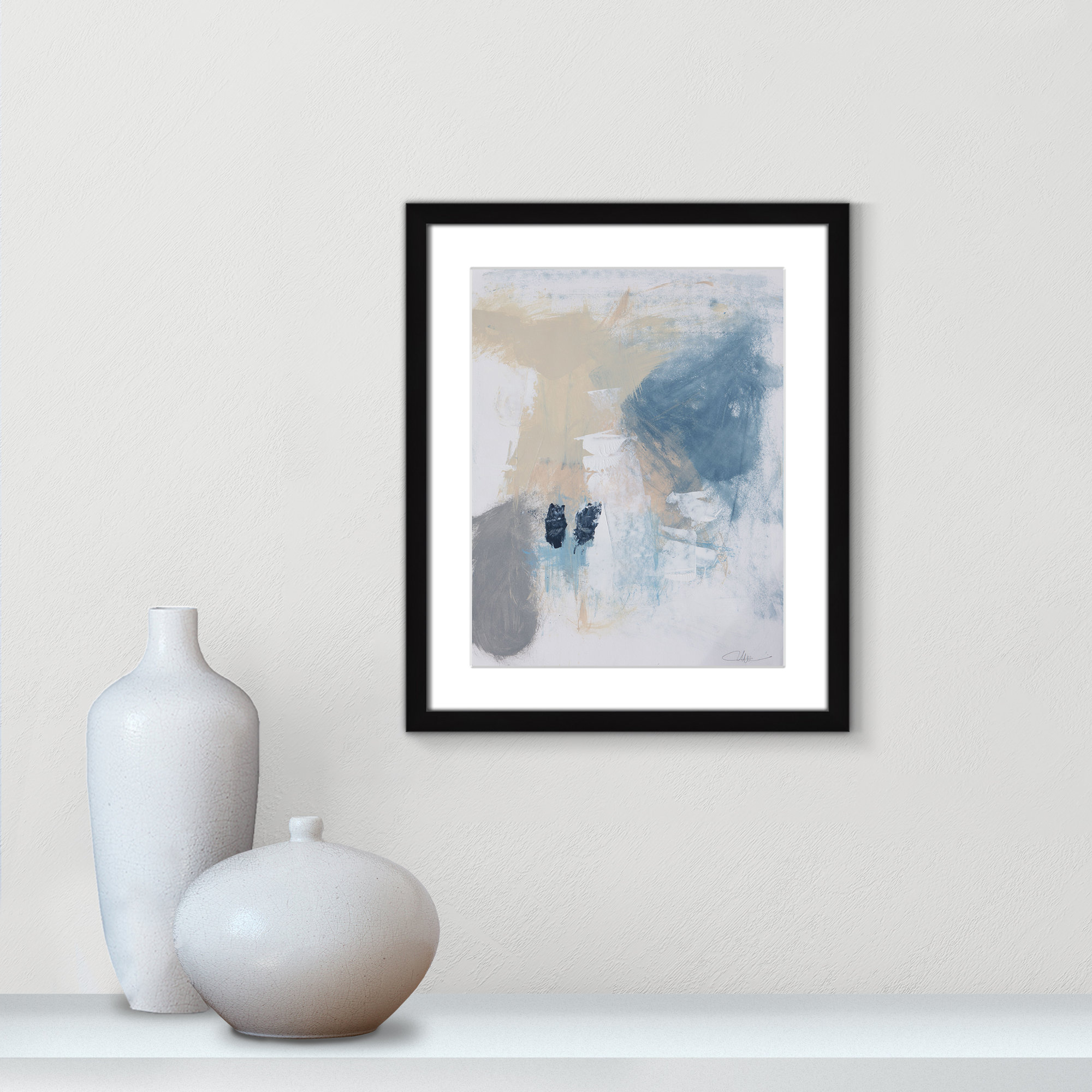Coastal Carnival II Print by Casa Fine Arts, White, 19" H x 16" W x 1.25" D, Black Single Picture Framed Paper