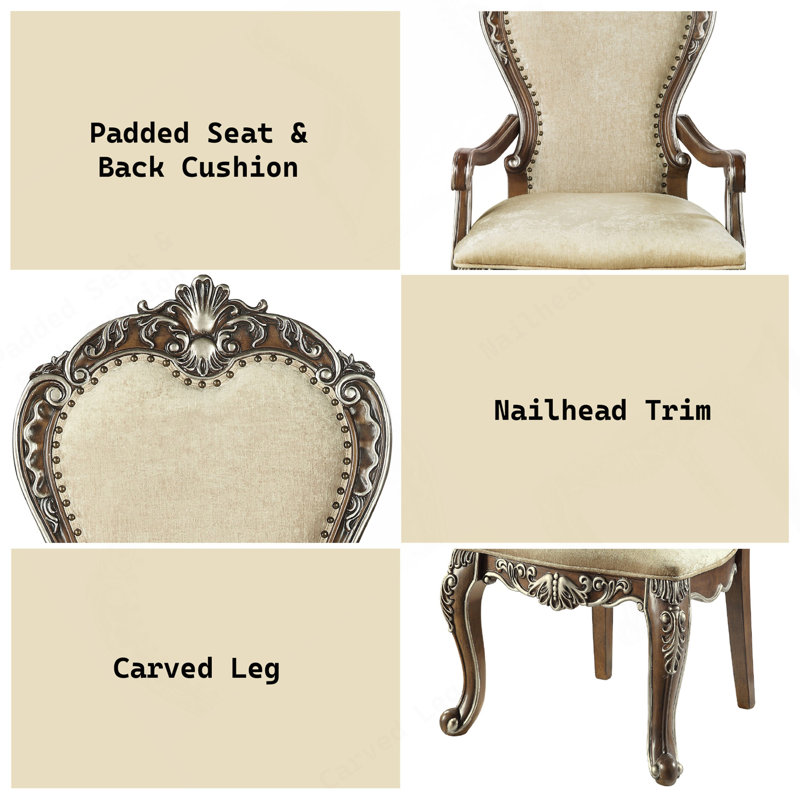 Ensemble de 2 chaises avec accoudoirs Latisha