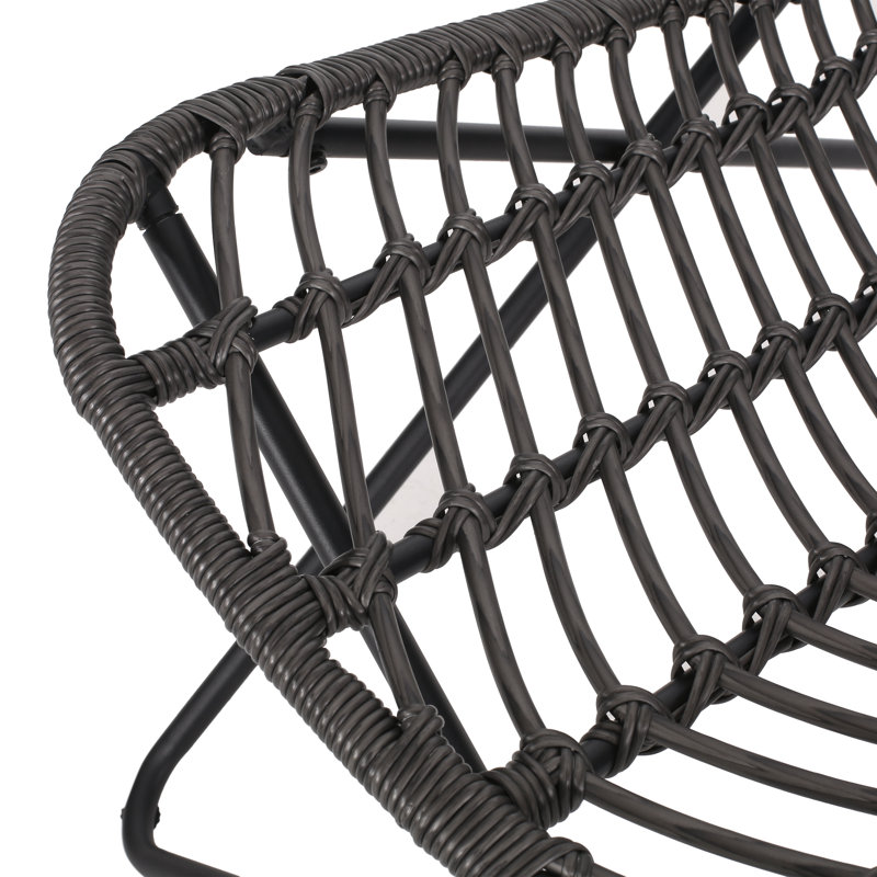 Chaise de patio Trudell, Gris