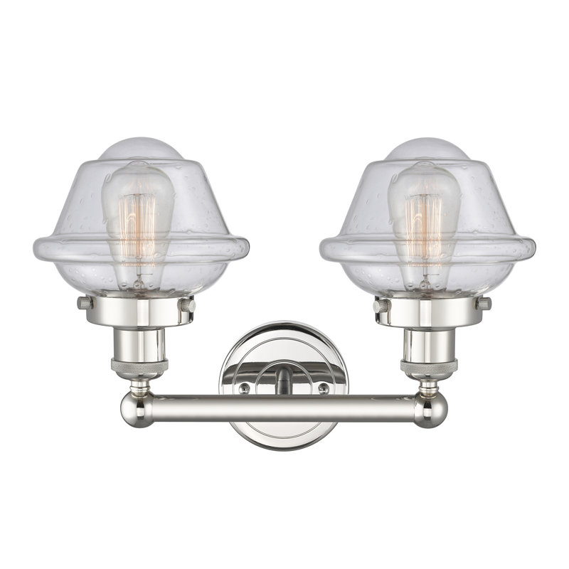 Grourke 2 - Light Dimmable Vanity Light, Seedy, Polished Nickel