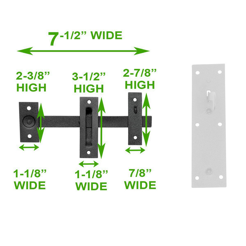 Loquet de porte en fer forgé
