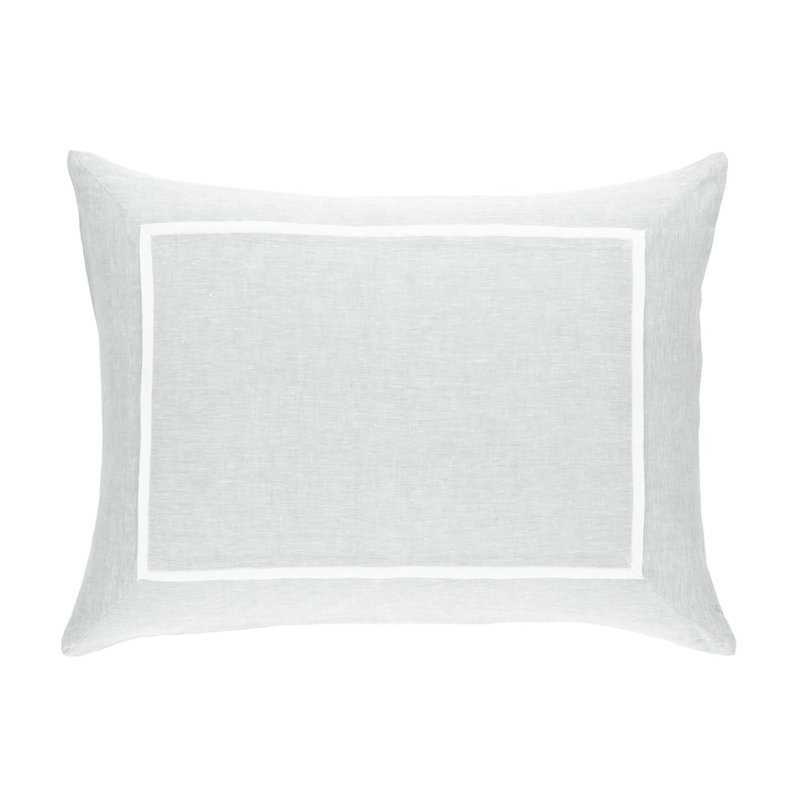 Keaton Linen Sham, Standard, Sky