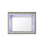 Miroir grossissant avec commode en chêne gris clair