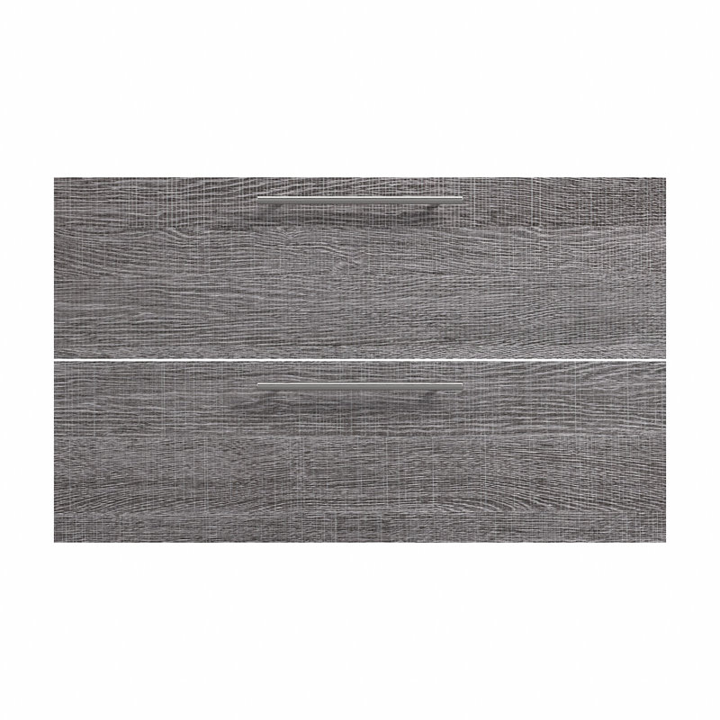 Ailed 2 Drawer Set for 30W Shelving Unit, Bark Gray