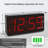 Battery Operated Digital Clock Alarm Clock Cordless Large Big Numbers 4 Dimmers For Seniors Adjustable Volume Loud Alarm Clock For Heavy Sleepers Adults (Red Digits)