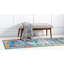 Tapis décoratif bleu oriental Glenys-20252601