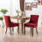 A&a furniture ultra side dining chairs | set of 2 | thickened fabric, solid wood legs | bronze nailhead-497689671-498990612