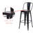 Rosenberry Counter Stool with Metal Frame-594290150-605868195