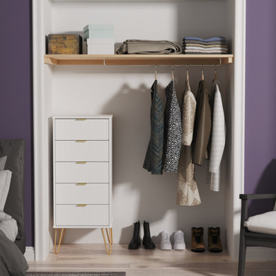 Bentancourt 45cm W Manufactured Wood Bedside Table