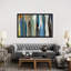 «Fields of Blue» par Lisa Ridgers - Impression sur toile tendue-30269845-72566961-72566962