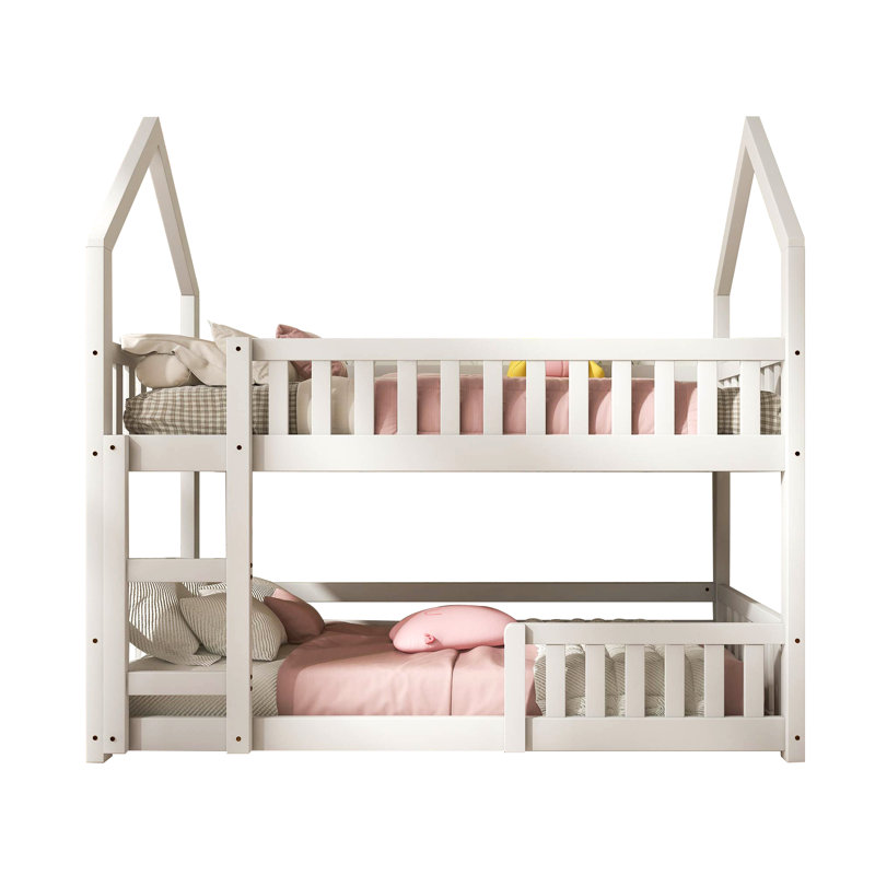 Single (3') Bunk Bed Bed Frame with Built-in Ladder Included