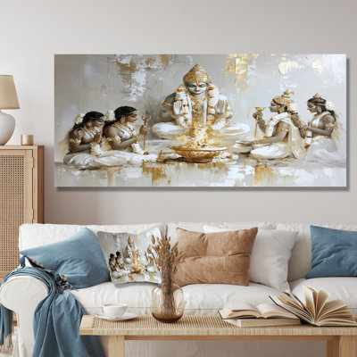Vishnu The Preserver Hinduism III - Spiritual Metal Wall Decor, Hinduism Metal Print