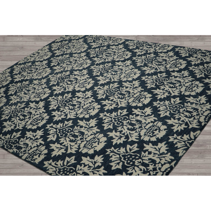 Rug Crafted Multi Size Blue Hand Tufted Oriental Area Rug LoomBloom, Rectangle 8'8" x 12'