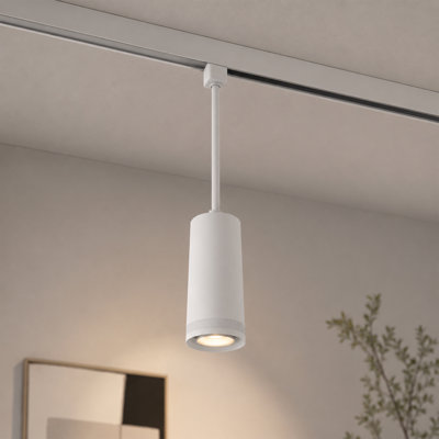 1 luminaire sur rail DEL 5CCT dimmable 20W/15W/10W, suspension blanche (lot de 1)