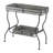 32X15x31" Maggie Galvanized Tray Table Accent Table