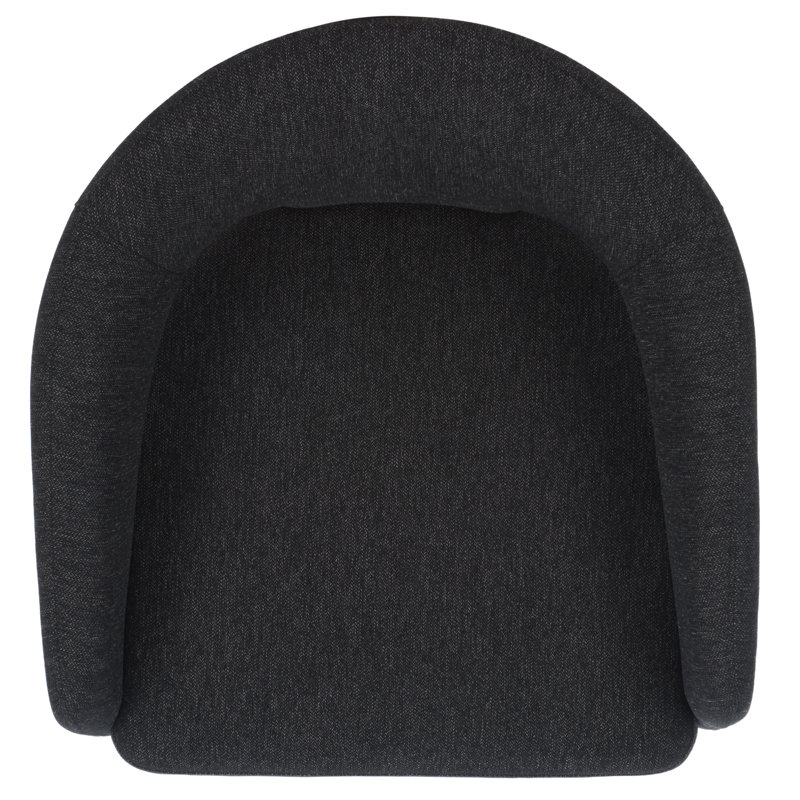 Fauteuil en velours l 28,5 po Ashlyn, Lin noir