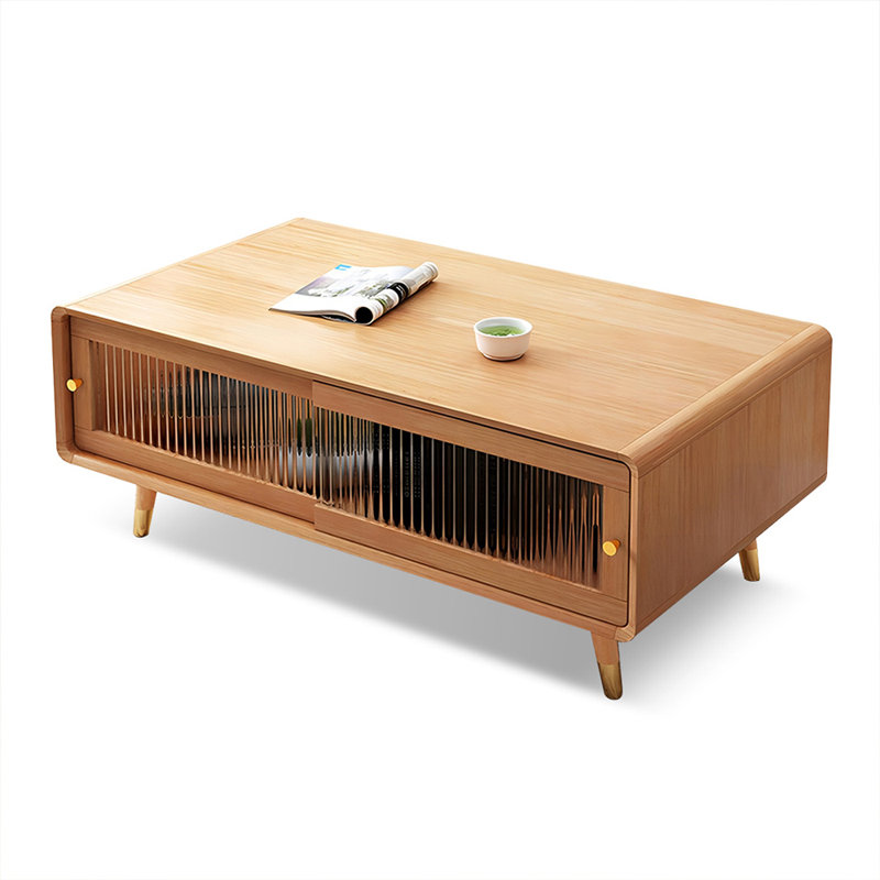 Solid + Manufactured Wood Round Coffee Table, Burlywood