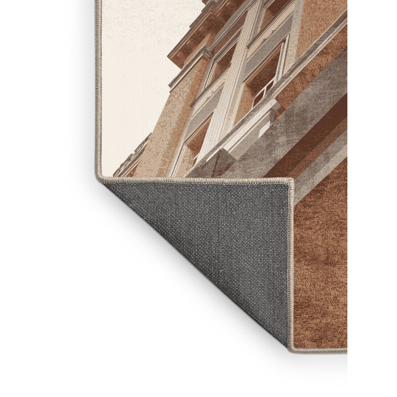 Tapis beige moelleux moelleux et moelleux de style moderne Buckingham Palace London, 5 x 7