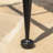 Industrial Wood + Metal Outdoor Table - Top With Antique Look, Black Iron Frame, Weather Resistance Patio Industrial-Style Antiqued Effect Finish, Legs,