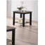 Table de bout simple en bois d'hévéa
